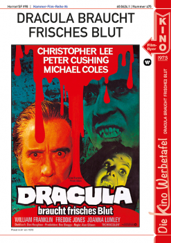 Kinowerbetafel #475 -  Dracula braucht frisches Blut
