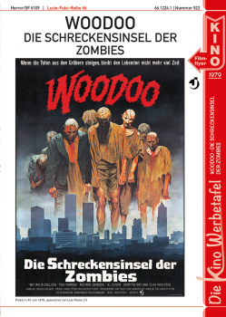 Kinowerbetafel #522 - Woodoo - Die Schreckensinsel der Zombies